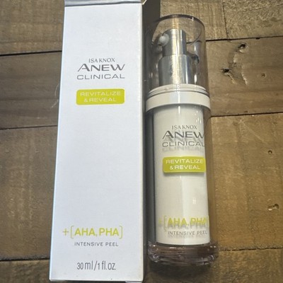 AVON ISA KNOX ANEW CLINICAL REVITALIZE & REVEAL INTENSIVE PEEL 1 FLOZ Exp8/24 B2