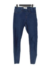 New Look Women's Jeans UK 10 Blue Cotton with Elastane, Spandex Jegging
