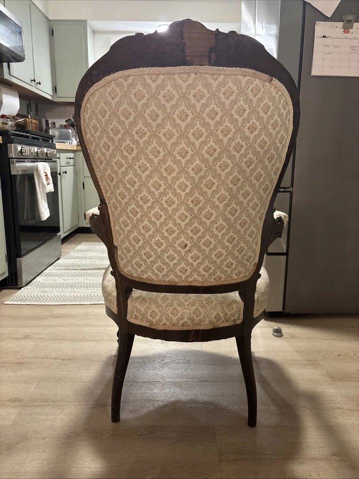 authentic 19th-century Victorian parlor chair - Image 3 of 4