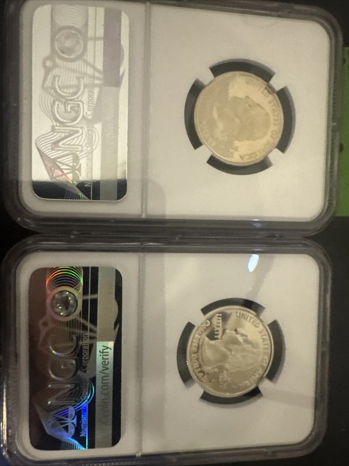 2006-S 25 Cents Nebraska State Quarter PF 69 Ultra Cameo - NGC Graded- LOT OF 2 - Image 2 of 2