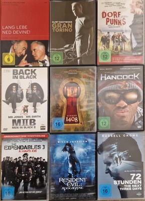 DVD Sammlung Konvolut: 9 Filme Men in Black II Hancock Gran Torino Expendables 3