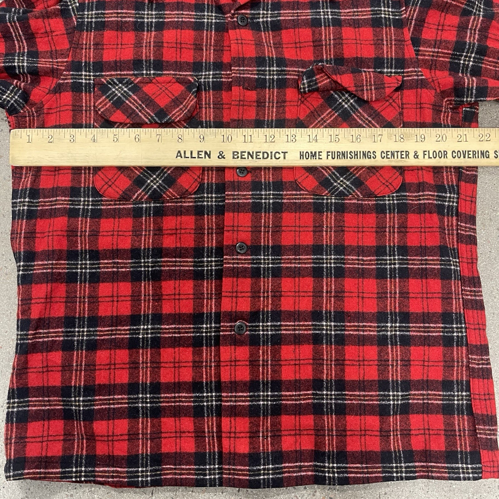 Vintage Pendleton Plaid Wool Loop Collar Board Sh… - image 3