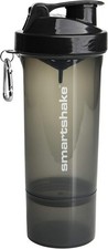 SmartShake Slim 500ml Shaker Bottle Gunsmoke Black
