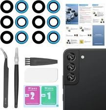 2 Pack Back Rear Camera Lens Glass Replacement for Samsung Galaxy S22 S22 Plus