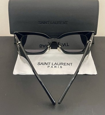 Saint Laurent SL M119/F BLAZE-001 Black / Silver YSL LOGO  display picture 1