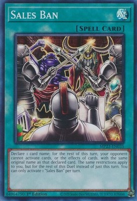 Yugioh Sales Ban 1st Edition Super Rare MP23-EN035 NM