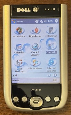 DELL AXIM X50V Pocket PC Windows Mobile HC03UL Works W/ Battery