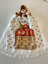 Cannon Tea Towel Hand Towel - Made In USA - Vintage - Apple Basket