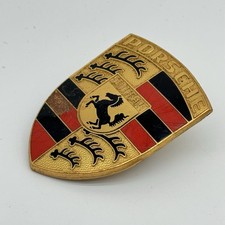 1965-1974 Porsche 911 912 Orange Bar Hood Crest Badge Emblem Lwb Swb Original