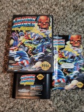 Captain America and the Avengers Sega Genesis - Game, Case, Manual, Working