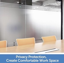 Adhesive Frosted Home Office Privacy Window Sticker 23.6 X 118.1 INCH.