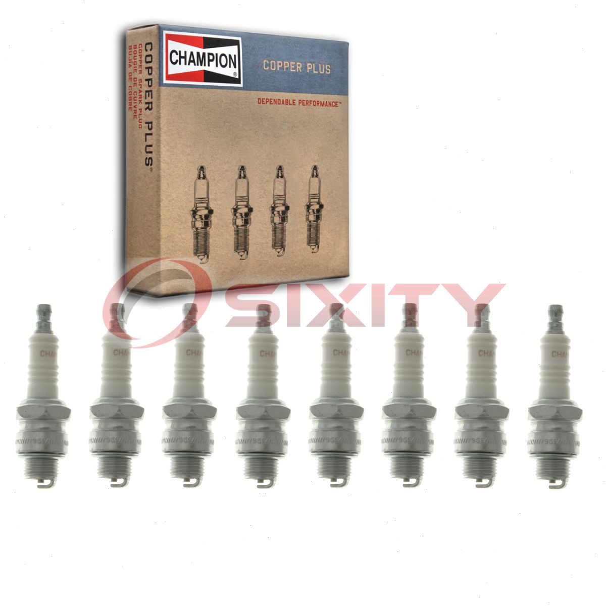 8 pc Champion Copper Plus 511 Spark Plugs for W9EC W9E W10E R46 J11C G6RC ry
