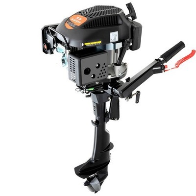 6HP 4-Stroke Outboard Motor Engine Fishing Boat Engine Air Cooling Motor 140CC