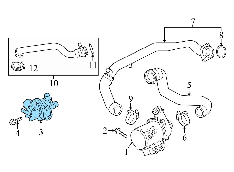 BMW X6 2008-2014 - Termostato 7601158 Foto 4 de 4
