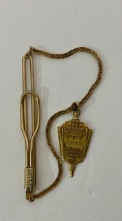 Vintage goldtone Swank brand tie bar past president of Faribult junior chamber