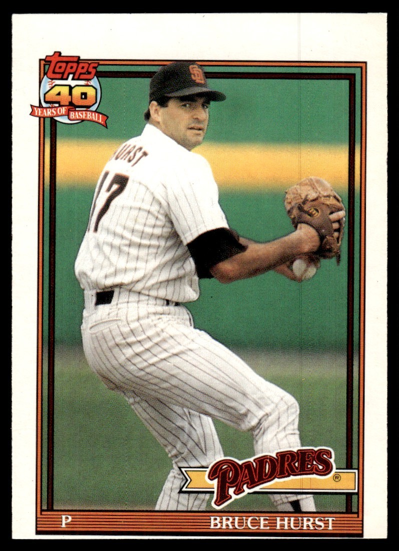 1991 O-Pee-Chee Bruce Hurst San Diego Padres #65