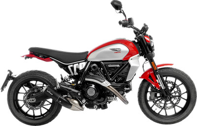 LeoVince LV-10 Slip-On Muffler Black Stainless Steel 15266B Ducati Scrambler