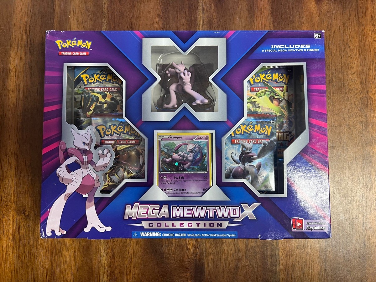 Pokémon TCG Mega Mewtwo X Collection Box w/Figure Factory Sealed