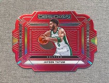2020-21 Panini Obsidian Jayson Tatum Eclipse #18 ASIA T-Mall Red Flood Prizm SP