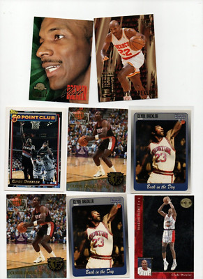 CLYDE DREXLER 1992-93 TOPPS GOLD ULTRA INSERT SP SCORE BOARD RETRO  HOF 8X LOT