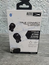 Altec Lansing True Connect Truly Wireless Earphones Bluetooth Earbuds Onyx, Case