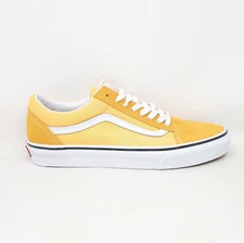 Vans Old Skool Flax Yellow White Skate Authentic Casual Shoe Sneaker Mens 10 US
