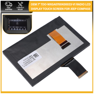 7'' Replacement LCD Display Touch Screen Radio Monitor For Jeep Compass 17-20 US