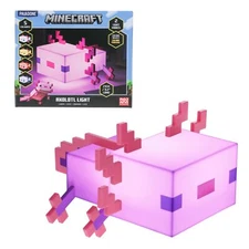 Cute Axolotl Night Light Minecraft Design 5 Colors 2 Modes Perfect Gift