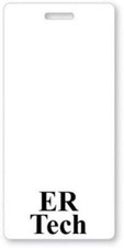 5 Pack - ERTECH Vertical Badge Buddies - Heavy Duty Hospital Card ID Buddy