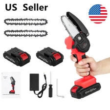 Mini Chainsaw Cordless Portable Electric Chainsaw for Tree Branch Wood Cutting