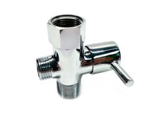 T-adapter Valve 3-Way Brass For Toilet Bidet Shower Head Diverter 7/8"/ 1/2"