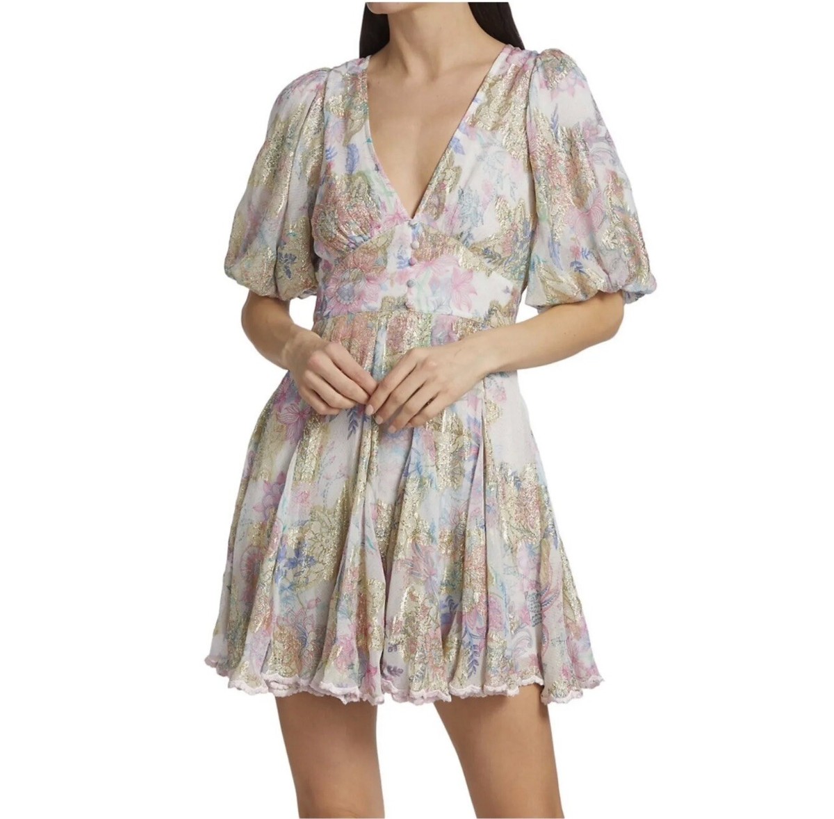 open lace back dress Aiva Short Dress S