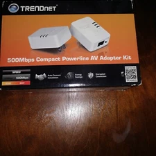TRENDnet 500Mbps Compact Powerline AV Adapter Kit TPL-406E2K 