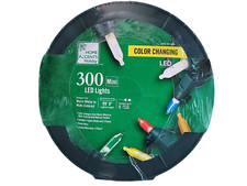 NEW HOME ACCENTS HOLIDAY 300 Mini Color Changing LED Christmas String Lights