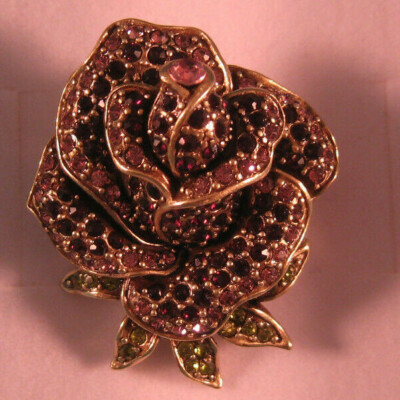 Heidi Daus Glorious Collector Pin ''Rose'' Mint Condition