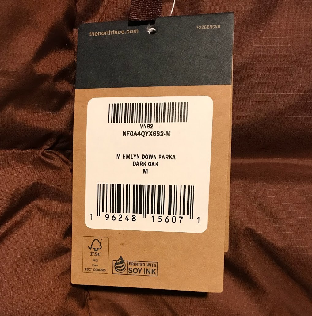 THE NORTH FACE HIMALAYAN DOWN PARKA IN DARK OAK SIZE M *RRP £350 image 5
