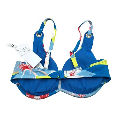 Roxy She Just Shines Separate Underwired D-Cup Bikini Top Floral