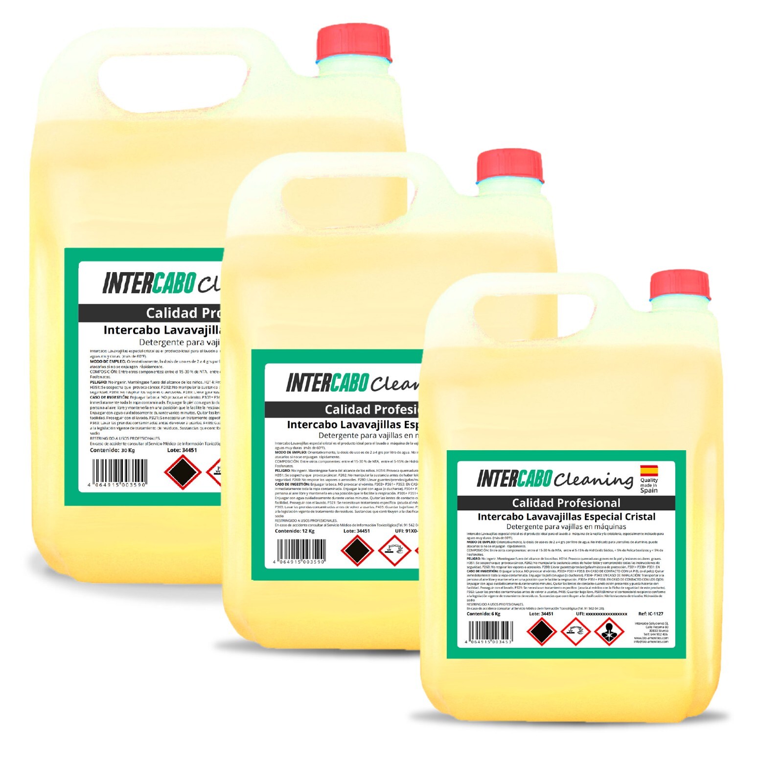 Detergentes Liquido para maquina Lavavajillas Especial para Cristal
