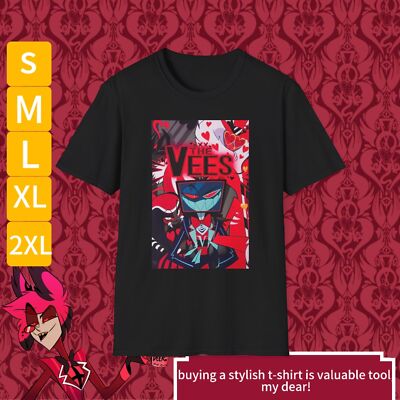 Hazbin Hotel The Vees Velvet Vox Valentino Unisex Softstyle T