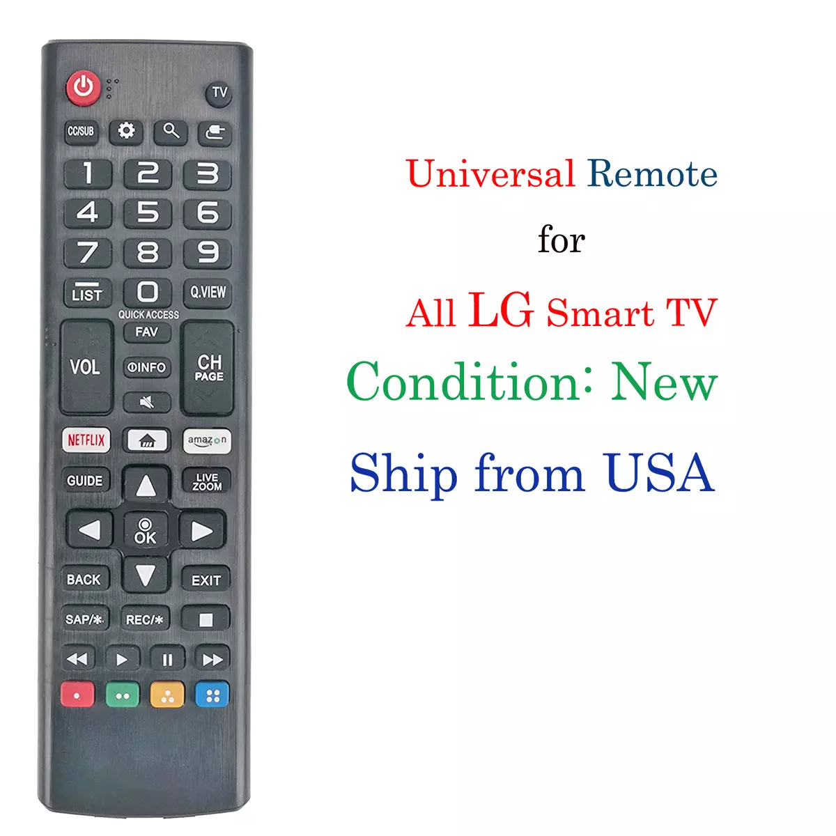  AKB75135301 Replaced Remote fit for LG Blu-Ray Disc