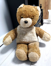   21in" Large Vintage Antique Plush USSR Ukrainian Soviet Teddy Bear 50s, heavy