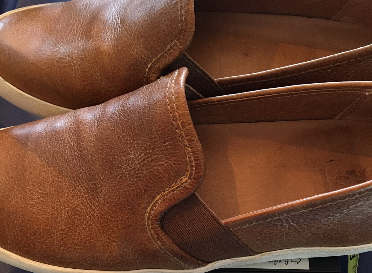 Frye Gavin Slip-on Leather Shoes Size 5.5 M Flat Casual 