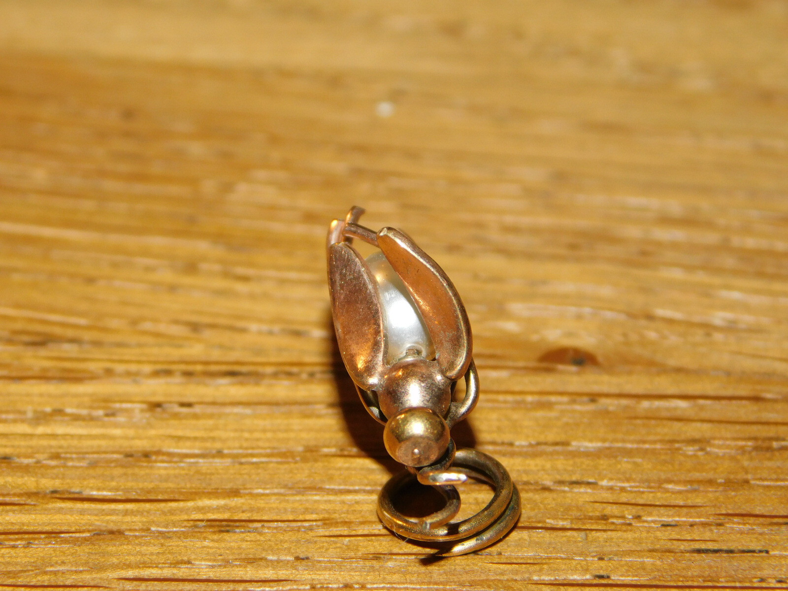 Broche Vintage Abeille Avec Perle Dorée - Années 1960 - Bijou Ancien