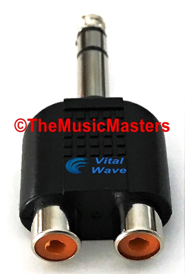 (4) 1/4 inch TRRS Male Plug to Dual RCA Jacks (F) Audio Cable Cord Adapter VWLTW - Image 2 of 4