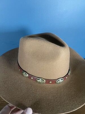 Macchia di Ruggine 100% Wool Brown Fedora Hat Western  display picture 1