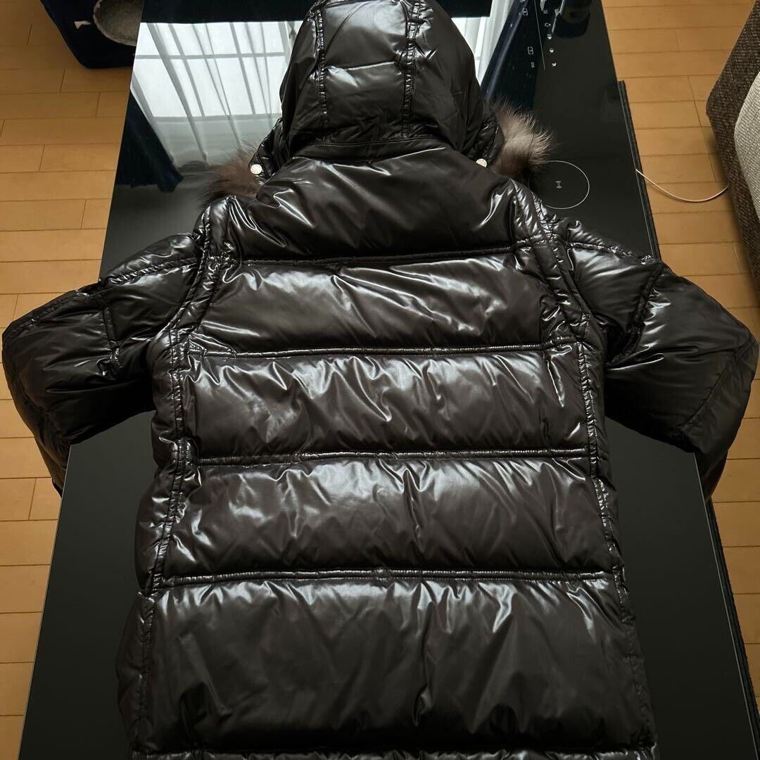 Burberry Black Label Down Jacket Nylon Black Fox Fur 6-Way Burberry Black Label Down Jacket Nylon Black Fox Fur 6-Way