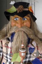 Wanderer - Magical old man from Woods - Handmade Czech Marionette