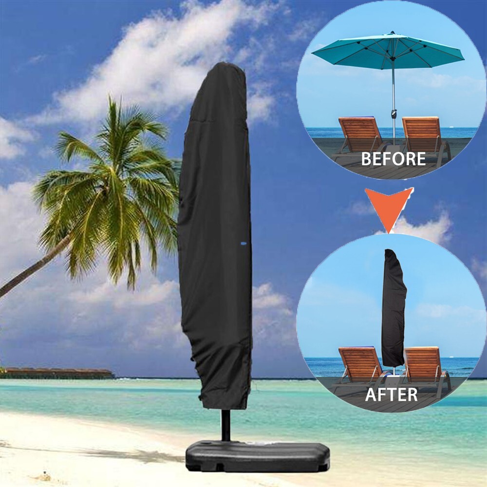 Large Banana Parasol Cover Cantilever Umbrella Outdoor Garden Patio