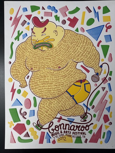 BONNAROO Music & Arts Festival 7-10 June Manchester TN 2012 KENDRICK LAMAR 24X18
