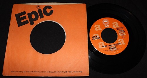 Boston-More Than A Feeling-Stereo/Mono-Epic 8-50266-VTG '76 White/Orange Lbl DJ! - Picture 2 of 2